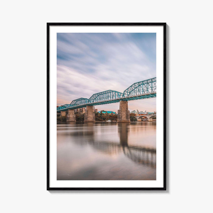 Chattanooga Fine Art Photo Print, Tennessee River Bridge, USA Wall Decor Poster