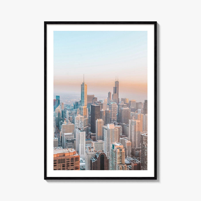 Chicago Skyline Fine Art Photo Print, Downtown Wall Art Poster, Illinois USA