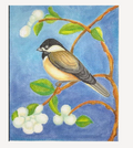 Chickadee with Spring Blossom