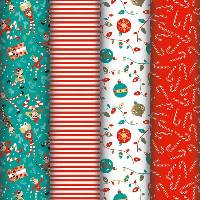 Christmas Elves themed gift wrapping range by Clairefontaine