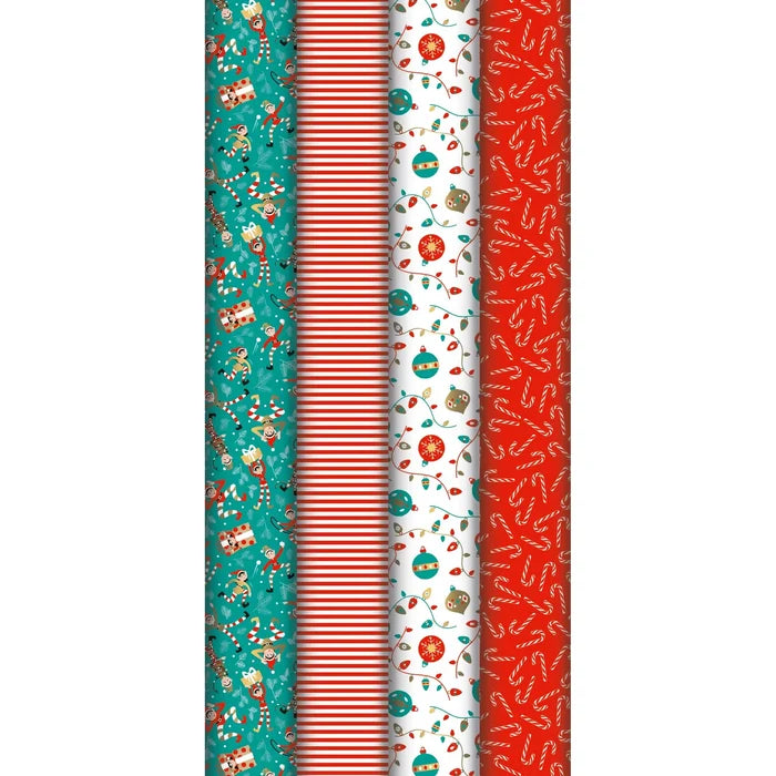 Christmas Elves themed gift wrapping range by Clairefontaine