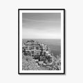Cinque Terre Black and White Fine Art Photo Print, Manarola, Liguria Italy, Wall Poster