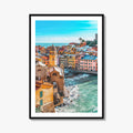 Vernazza Fine Art Photo Print, Cinque Terre, Liguria Italy Seascape Poster