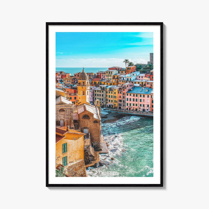 Vernazza Fine Art Photo Print, Cinque Terre, Liguria Italy Seascape Poster