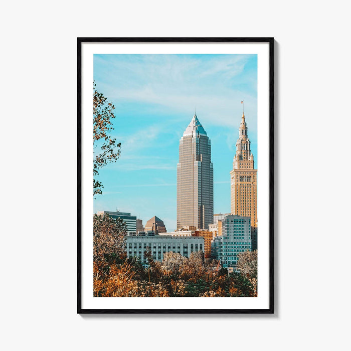 Cleveland Skyline Fine Art Photo Print, Ohio Poster, USA Wall Decor, Terminal Tower