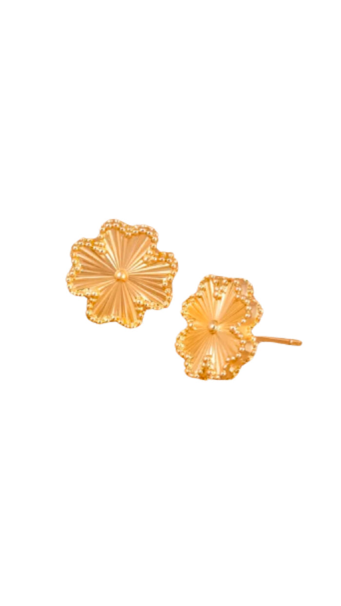 Clover Gold Studs