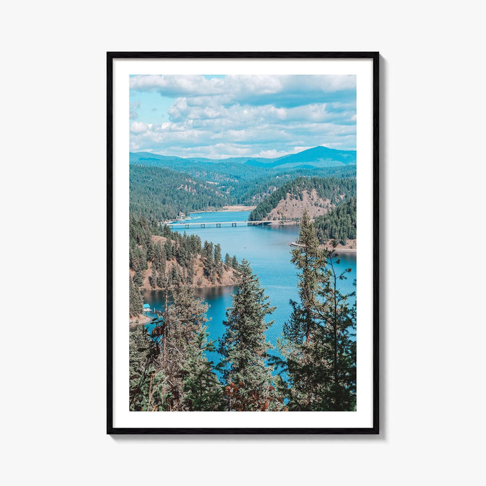 Lake Coeur d'Alene Fine Art Photo Print, Idaho USA Wall Decor Poster