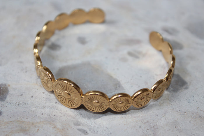 Coin Sun Bangle