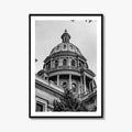 Colorado Black and White Fine Art Photo Print, Denver Capitol Building Poster, USA