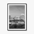 Colorado Springs Skyline Black and White Fine Art Photo Print, City Poster, CO USA