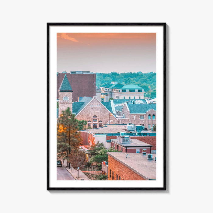 Columbia Missouri Skyline Fine Art Photo Print, Wall Decor Poster, USA