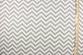 This printed flannel features a chevron pattern in grey and white.  Uses include apparel, bedding, pillows, home decor and crafting.  This fabric has a soft workable feel.