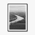 Connecticut Black and White Fine Art Photo Print, CT River Sugarloaf Mountain Poster