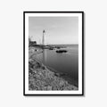 New Haven Lighthouse Black and White Fine Art Photo Print, Connecticut, USA Wall Poster