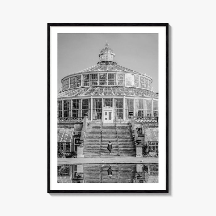Botanisk Have Black and White Fine Art Photo Print, Copenhagen Botanical Garden Denmark Poster