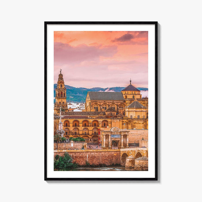 Cordoba Spain Fine Art Photo Print, Mezquita Cathedral, Roman Bridge, Andalusia Wall Decor, Poster