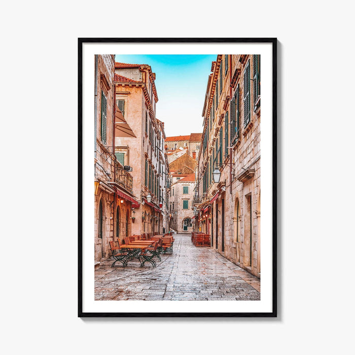 Dubrovnik Croatia Fine Art Photo Print, Old Town Stradun, Ragusa, Wall Poster
