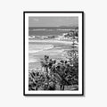 Cyprus Black and White Fine Art Photo Print, Mediterranean Sea Coastline Wall Poster, Europe