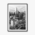 Dallas Skyline Black and White Fine Art Photo Print, Texas Poster, United States Poster