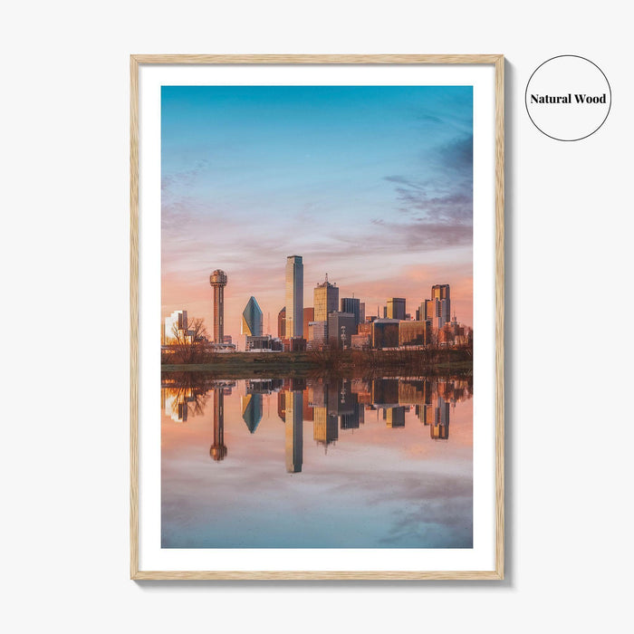 Dallas TX Skyline Fine Art Photo Print, Downtown, Trinity River, Poster, USA