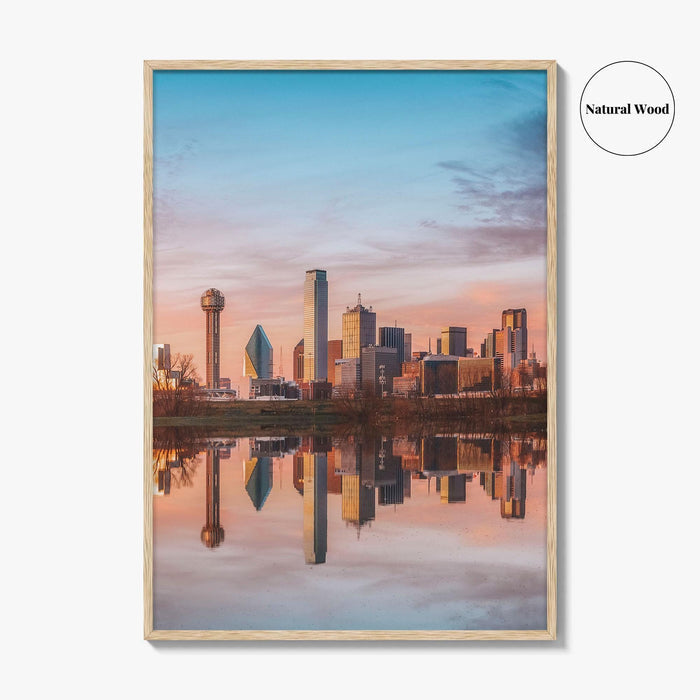 Dallas TX Skyline Fine Art Photo Print, Downtown, Trinity River, Poster, USA