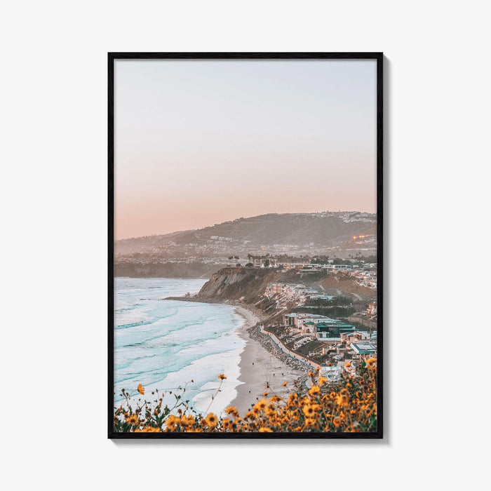 Dana Point Yellow Fine Art Photo Print, Strand Beach, Orange County California Poster, USA