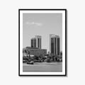 Dar es Salaam Skyline Black and White Fine Art Photo Print, Tanzania Poster