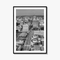 Dayton Skyline Black and White Fine Art Photo Print, Ohio, USA, Wall Decor, Poster