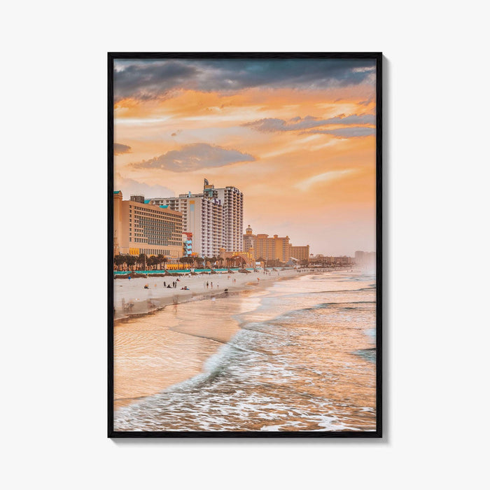 Daytona Beach Skyline Fine Art Photo Print, Beachfront, Florida USA Wall Poster