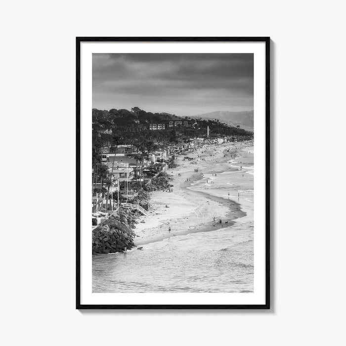 Del Mar Black and White Fine Art Photo Print, San Diego, California Poster