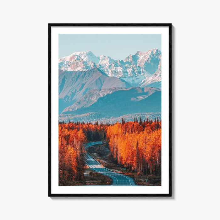 Denali Fine Art Photo Print, Mt Foraker, Alaska Range, Parks Highway, USA Poster