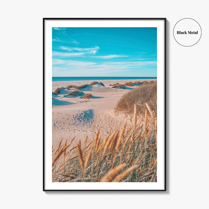 Denmark Fine Art Photo Print, North Sea Beach Grass Dunes, Danish Coast Poster