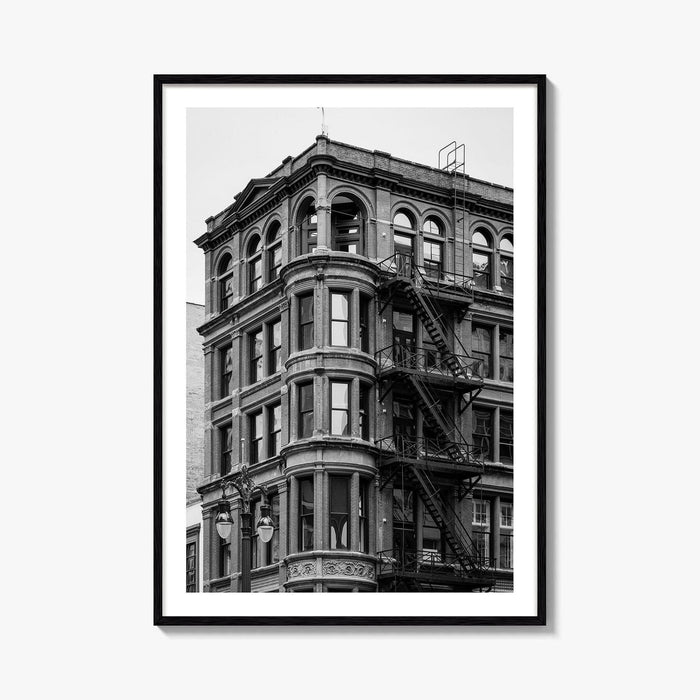 Detroit Black and White Fine Art Photo Print, Michigan USA, Architecture Wall Decor Poster