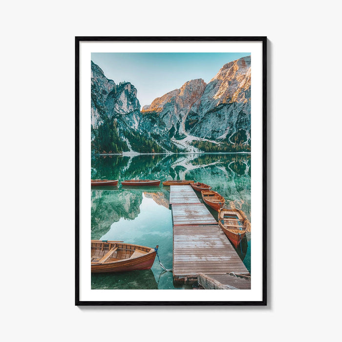 Dolomites Fine Art Photo Print, Italian Alps, South Tyrol, Italy Mountain Lake Poster