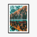 Lago di Braies Fine Art Photo Print, Dolomites, South Tyrol Italy, Italian Alps, Sudtirol