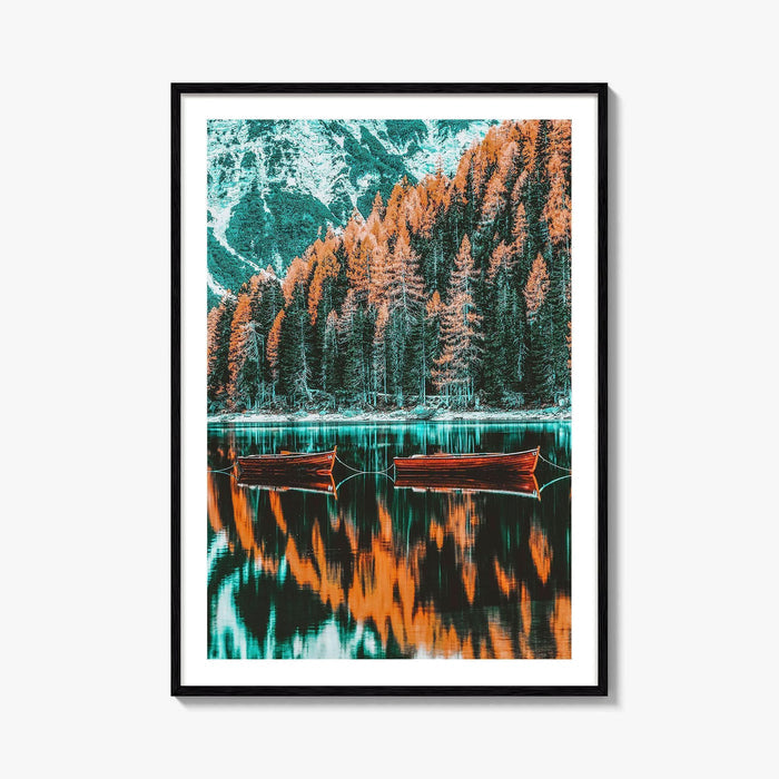 Lago di Braies Fine Art Photo Print, Dolomites, South Tyrol Italy, Italian Alps, Sudtirol