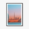 Dubai Skyline Fine Art Photo Print, Jumeirah Beach, United Arab Emirates, UAE, Poster