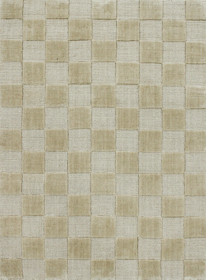 DUNE GRID Wool rug - Handwoven