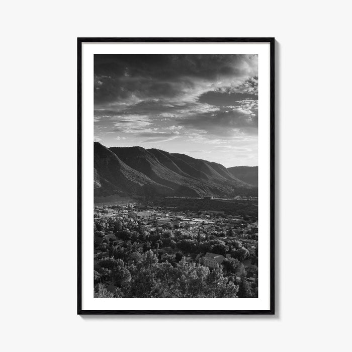 Durango Black and White Fine Art Photo Print, Rocky Mountains Poster, Colorado Poster