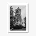 East Lansing Black and White Fine Art Photo Print, Michigan State University Poster