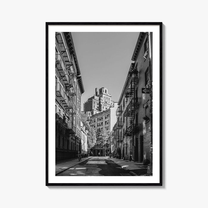 Greenwich Village Black and White Fine Art Photo Print, Gay Street, Manhattan NYC