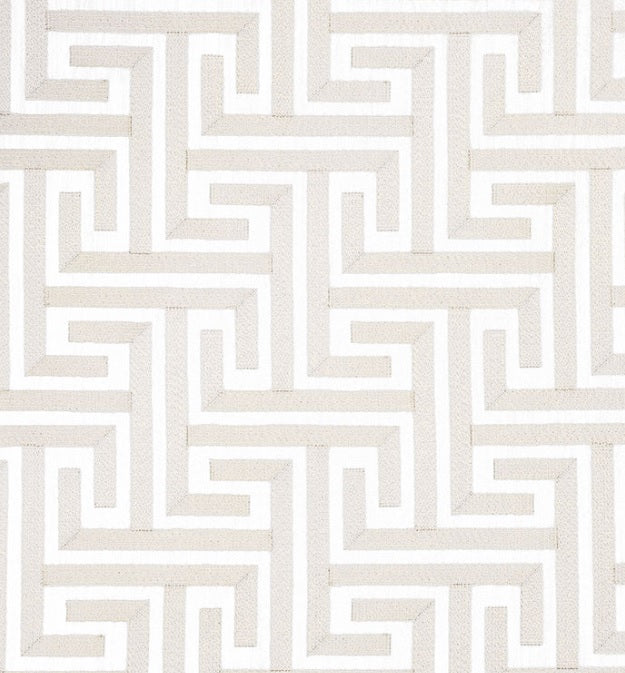 Barclay Buteras Sussex/Paros Embroidered Fabric in Champagne