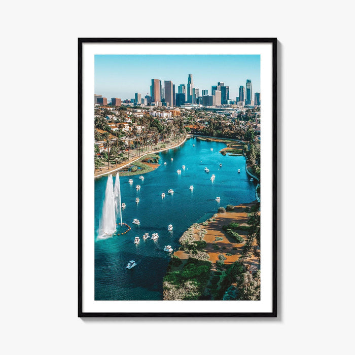 Echo Park Lake Fine Art Photo Print, Los Angeles California USA Wall Art