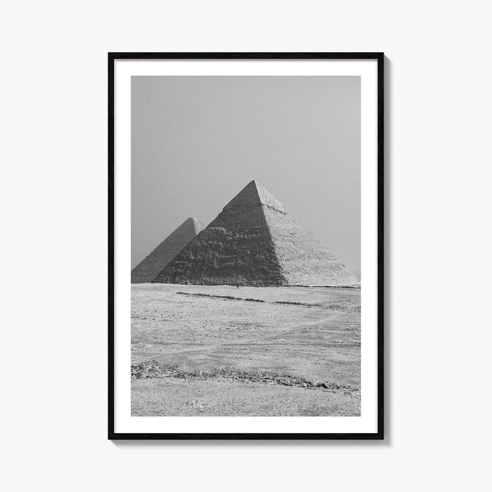 Egypt Black and White Fine Art Photo Print, Pyramids Giza Cairo Poster