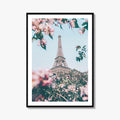 Eiffel Tower White Fine Art Photo Print, Paris France Poster, Île-de-France