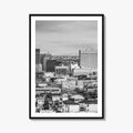El Paso Skyline Black and White Fine Art Photo Print, Texas Juarez Mexico Poster