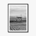 El Segundo Black and White Fine Art Photo Print, California Lifeguard Poster