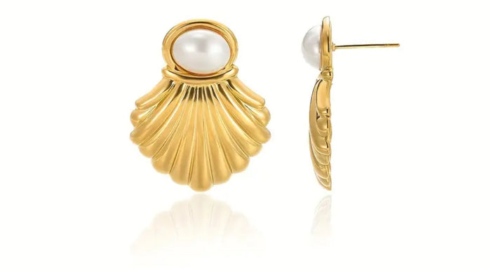 Elegant Pearl Stud Earrings