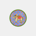 Elephant Pervinch Coaster