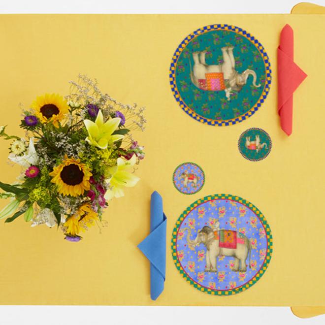 Elephant Pervinch Coaster